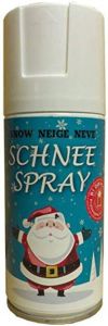 Merkloos 1x Sneeuwsprays sneeuw spuitbussen 150 ml brandvertragend Decoratiesneeuw