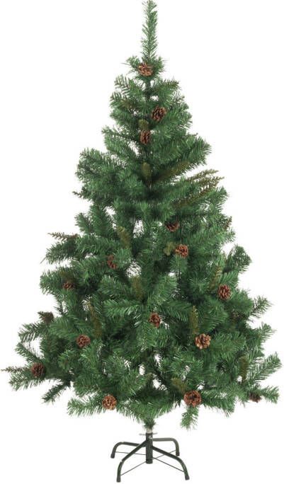 Merkloos Christmas Gifts Kunstkerstboom met Dennenappels 210 cm Ø 130 cm 980 Toppen