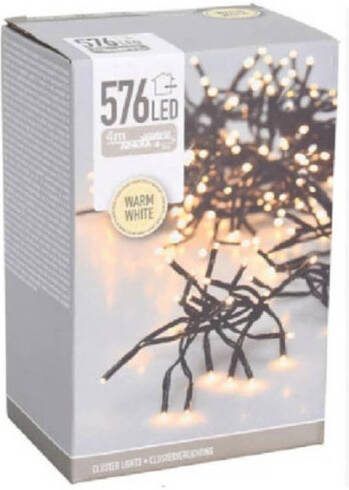 Merkloos Clusterverlichting warm wit buiten 576 lampjes 400 cm Kerstverlichting kerstboom