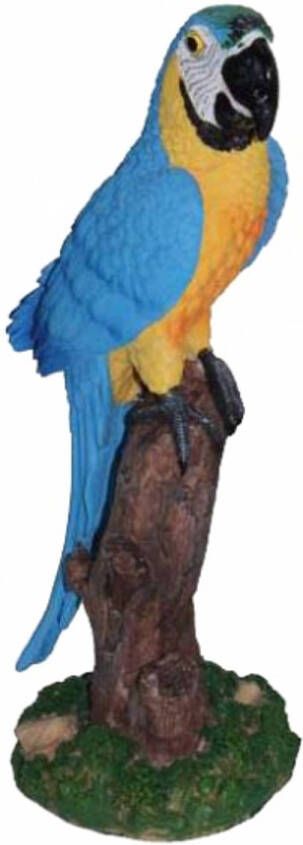 Merkloos Blauwe decoratie papegaai 32 cm Beeldjes