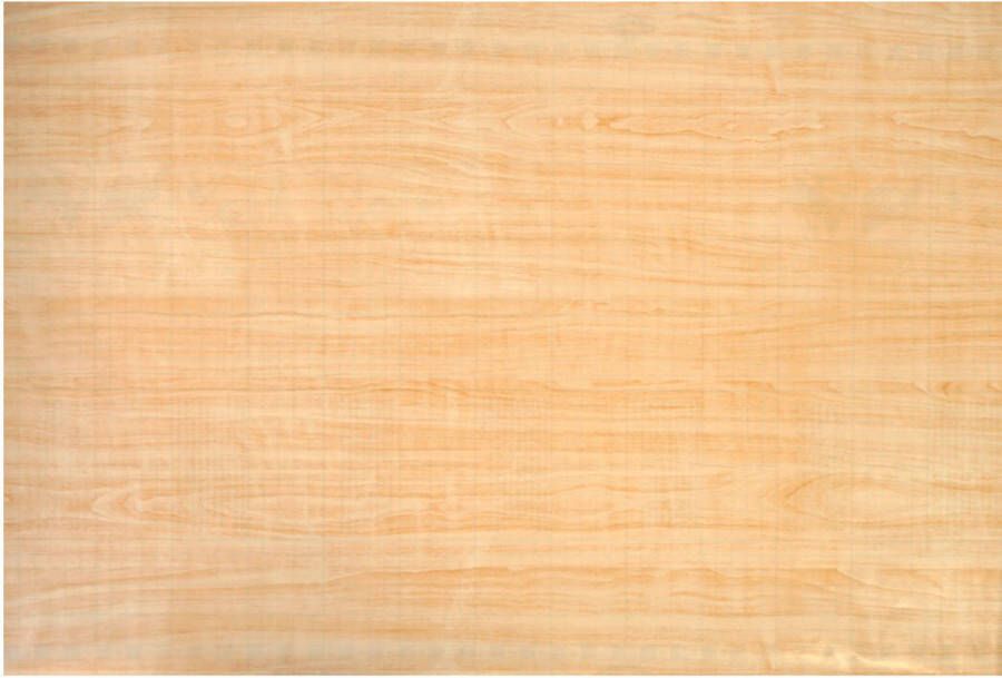 Merkloos Decoratie plakfolie 3x lichtbruin hout patroon - 45 cm x 2 m zelfklevend Meubelfolie