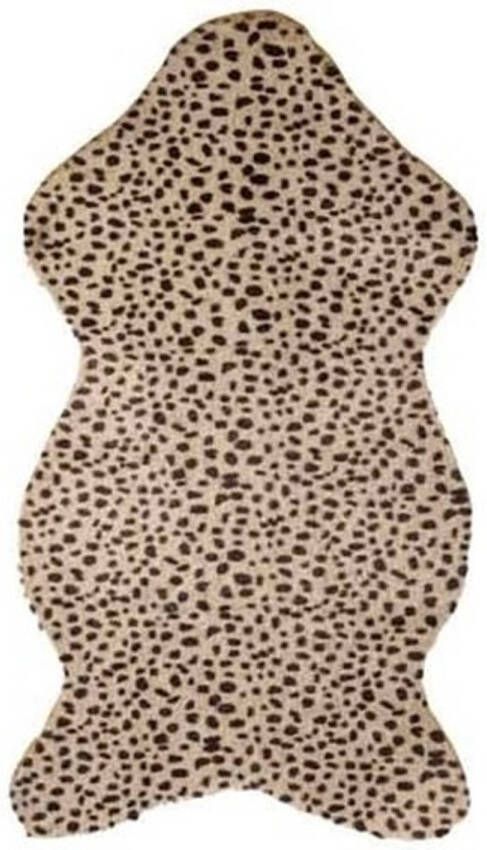 Merkloos Luipaard dierenvel kleed 50 x 90 cm dierenvellen kleden Plaids
