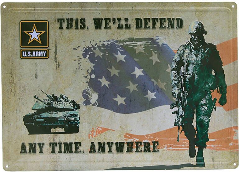 Merkloos Emaille plaat Amerikaanse leger reclame Metalen wandbordjes