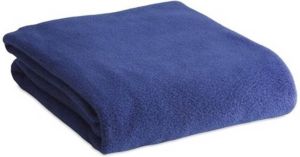 Merkloos Zacht plaid dekentje kleedje blauw 120 x 150 cm Plaids