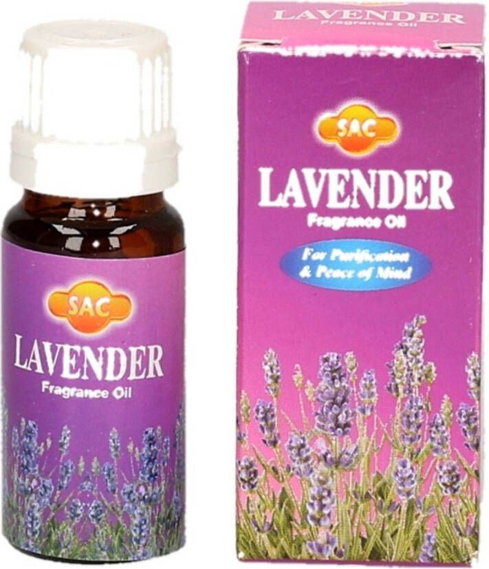 Merkloos Geurolie lavendel geur 10 ml flesje Aromaolie parfumolie voor in geurbranders Aromatische olien geurolie