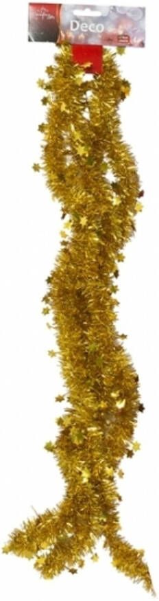 Merkloos Gouden kerstboom slinger 270 cm Kerstslingers