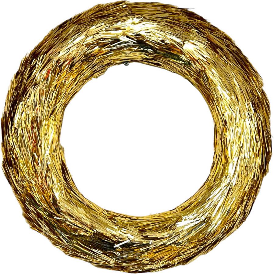 Merkloos Goudenkrans krans goudkleurig 40 x 40 x 5 cm