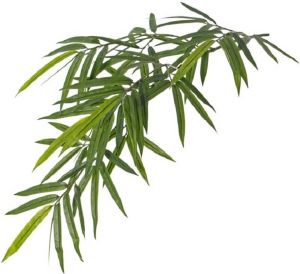 Merkloos Kunstplant groene bamboe hangplant tak 82 cm UV bestendig Bamboetak Kunsttak voor binnen en buiten Kunstplanten