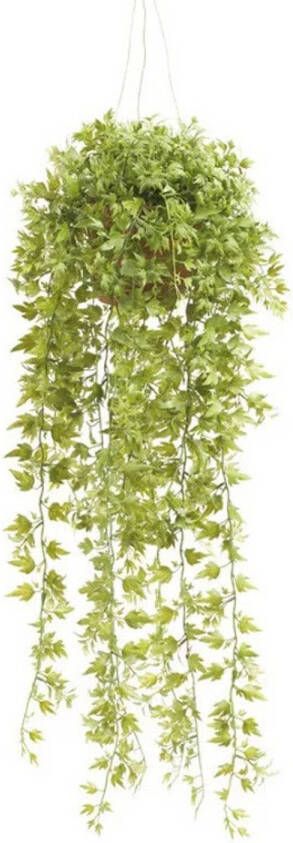 Merkloos Groene Hedera klimop kunstplant 50 cm in hangende pot Kunstplanten nepplanten Kunstplanten