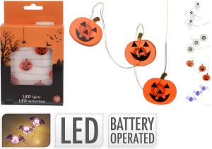 Merkloos Halloween Lichtsnoer 15 led 2 meter
