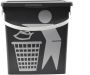 Merkloos Handig klein afvalbak Afvalemmer containertje 100% BIO recyclable 30.8x25x14 cm organisch afval 11 liter Grijs 1 - Thumbnail 1