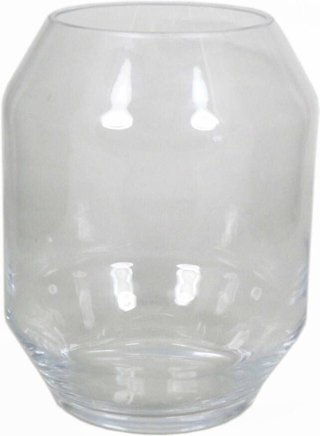 Merkloos Heldere glazen bloemenvaas 25 cm Vazen
