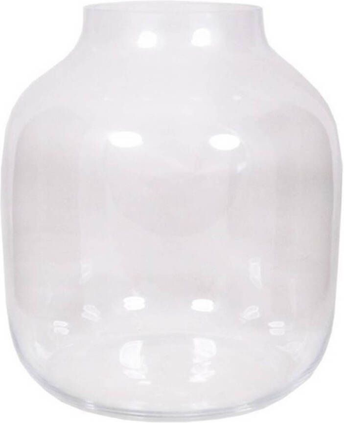 Merkloos Ronde vaas helder glas 38 cm Bolvormige bloemenvazen van glas Vazen
