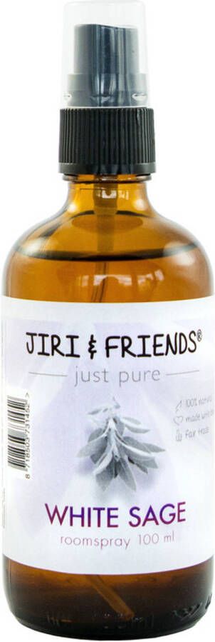 Merkloos Jiri and Friends huisparfum witte salie 100 ml geurolie