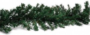 Merkloos Kerst guirlande dennen slingers groen 270 cm Guirlandes