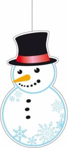 Merkloos Kerst Hangdecoratie Sneeuwpop 41 X 25 Cm Decoratiesneeuw