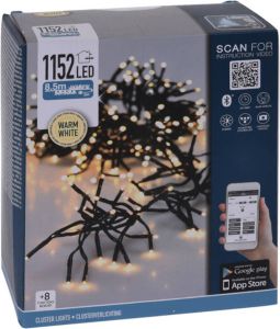 Merkloos Kerst Microcluster 1152 Led Warm Wit Bedienbaar Met App 11 4 Meter
