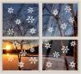 Merkloos Sneeuwspray kerst raamsjablonen sneeuwvlok sneeuwster plaatjes 30 cm 2 stuks met sneeuwspray Kerst raamsjablonen - Thumbnail 2