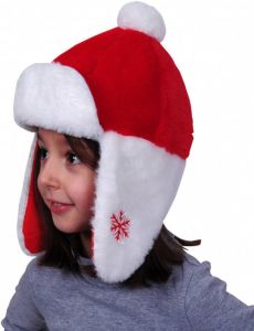 Merkloos Kerstmutsen Pluche Met Oorflappen Voor Kinderen Kerstmutsen