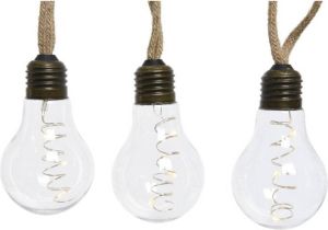 Merkloos Kerstverlichting LED peerlampen met decoratieve fitting 270 cm Lichtsnoeren
