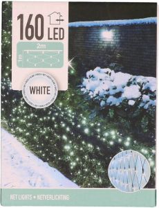 Merkloos Kerstverlichting Lichtnetten netverlichting 200 X 100 Cm Helder Wit Kerstverlichting Lichtgordijn