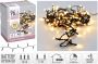Merkloos Kerst LED-verlichting met timer op batterij warm wit buiten 96 lampjes 7 m Kerstboomverlichting - Thumbnail 1