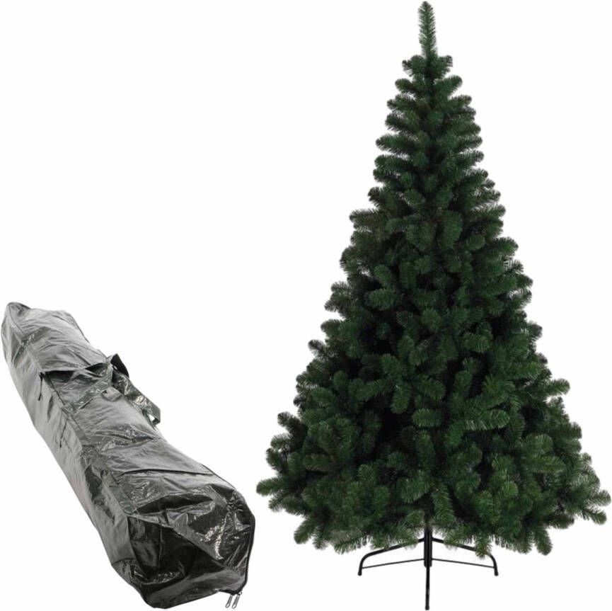 Merkloos Kunst kerstboom Imperial Pine 120 cm inclusief opbergzak Kunstkerstboom