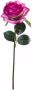 Emerald Kunstbloem roos Simone fuchsia 45 cm decoratie bloemen Kunstbloemen - Thumbnail 3