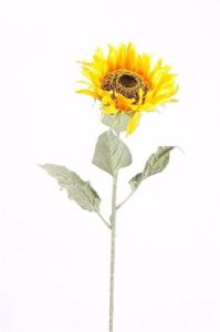 Merkloos Kunstbloem zonnebloem tak 82 cm geel Kunstbloemen