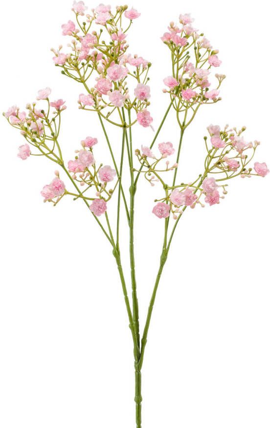 Merkloos Kunstbloemen Gipskruid Gypsophila takken lichtroze 68 cm Kunstbloemen