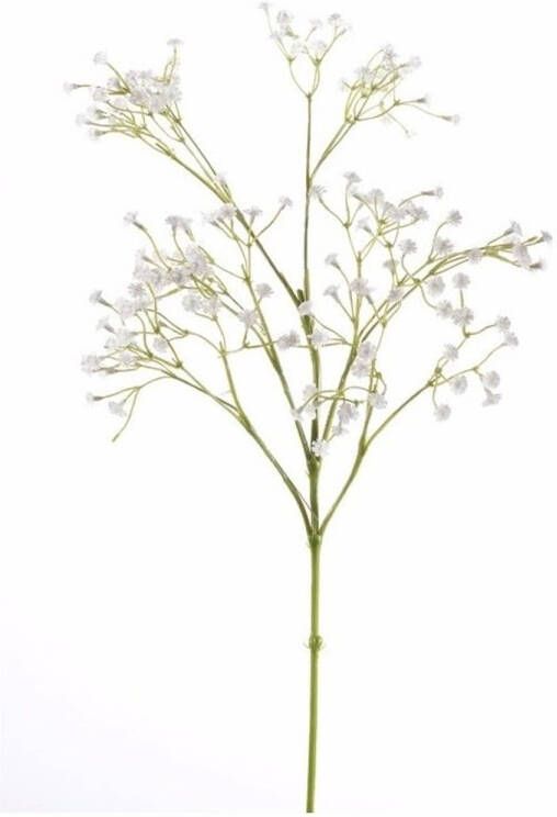 Merkloos Kunstbloemen Gipskruid Gypsophila takken wit 65 cm Kunstbloemen