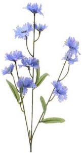 Merkloos Kunstbloemen Korenbloem centaurea cyanus takken paars 55 cm Kunstplanten en steelbloemen Kunstbloemen