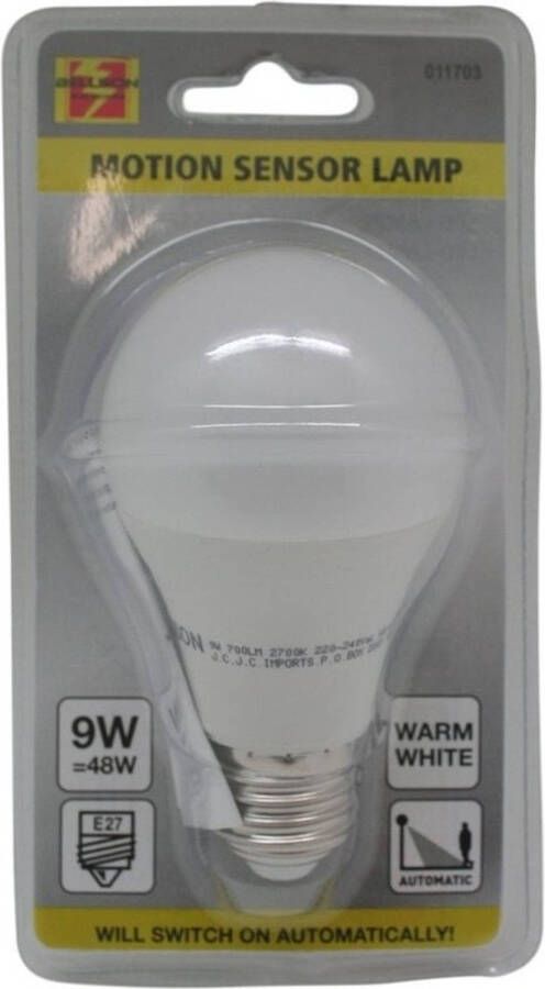 Merkloos LED lamp plafondlamp met bewegingssensor E27 Lamp (bolletje)