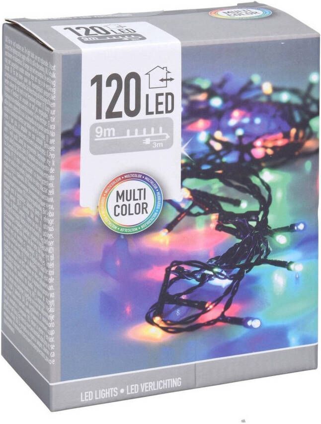 Merkloos LED verlichting 120 gekleurde lichtjes Kerstverlichting kerstboom
