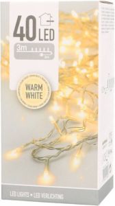 Merkloos Ledverlichting 40 LED Warm wit 3 meter