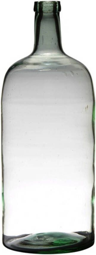 Merkloos Transparante luxe stijlvolle flessen vaas vazen van glas 50 x 19 cm Bloemen takken vaas voor binnen gebruik Vazen
