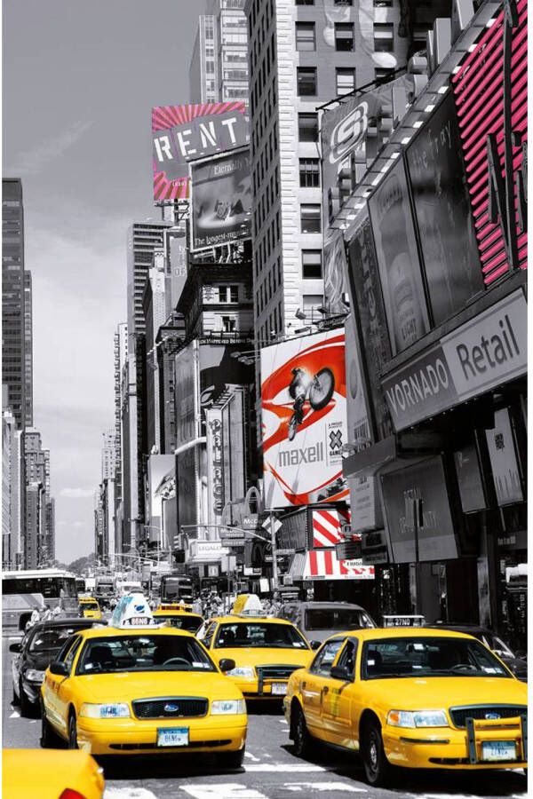 Merkloos New York Times Square Poster XXL 115 x 175 cm Multi
