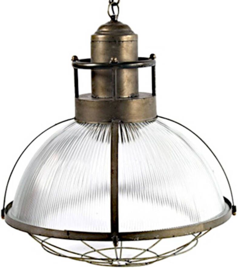 Merkloos Non-Branded hanglamp Nettie 46 5 x 46 5 cm E27 RVS 40W goud
