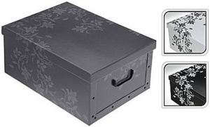 Merkloos Opbergbox Opbergdoos grijs 51 x 37 cm Opbergbox