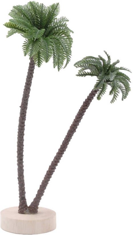 Merkloos Palmboom miniatuur beeldje 24 cm Beeldjes
