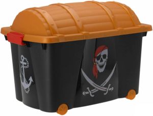 Merkloos Piraten kist 60 x 40 x 42 cm Kinderkamer piraat Opbergkisten opruimkisten speelgoedkisten