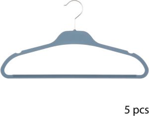 Merkloos Plastic kledinghangers 5 stuks Five
