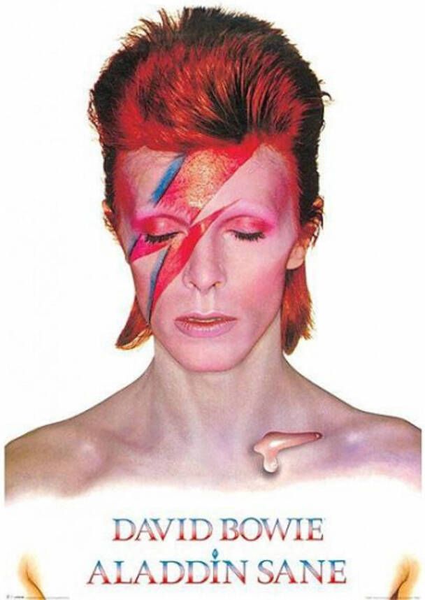 Merkloos Poster David Bowie Aladdin Sane 61 x 91 5 cm Posters