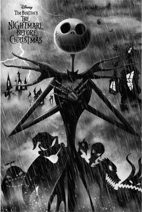 Merkloos Poster Disney Nightmare Before Christmas Jack Skellington 61x91 5cm