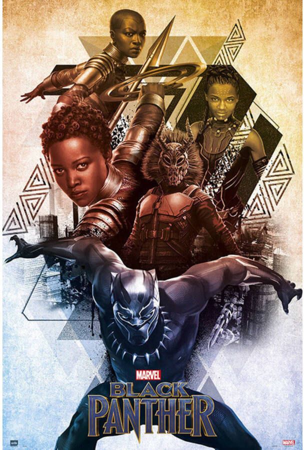 Merkloos Poster Marvel Black Panther 61x91 5cm