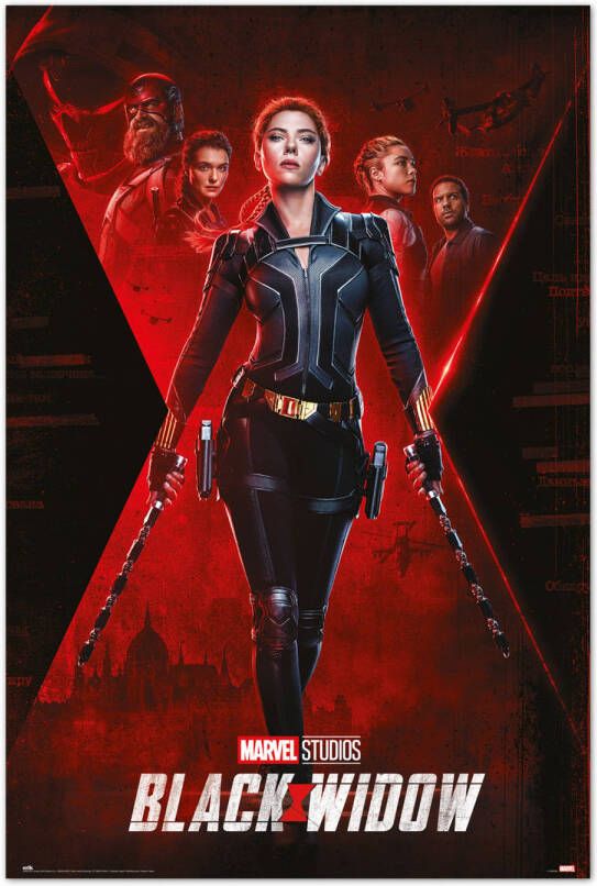 Merkloos Poster Marvel Black Widow 61x91 5cm