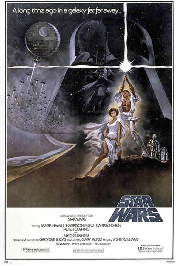 Yourdecoration Grupo Erik Star Wars Classic La Guerra de las Galaxias Cartel Poster 61x91 5cm