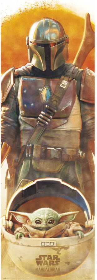 Merkloos Poster Star Wars The Mandalorian 53x158cm