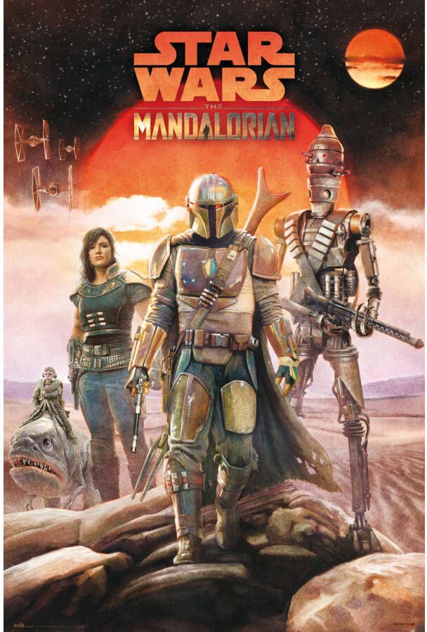 Merkloos Poster Star Wars The Mandalorian Crew 61x91 5cm