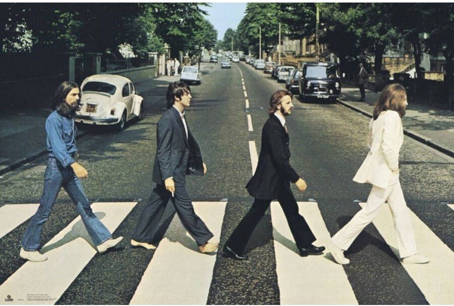 Merkloos Poster The Beatles Abbey Road 91 5x61cm